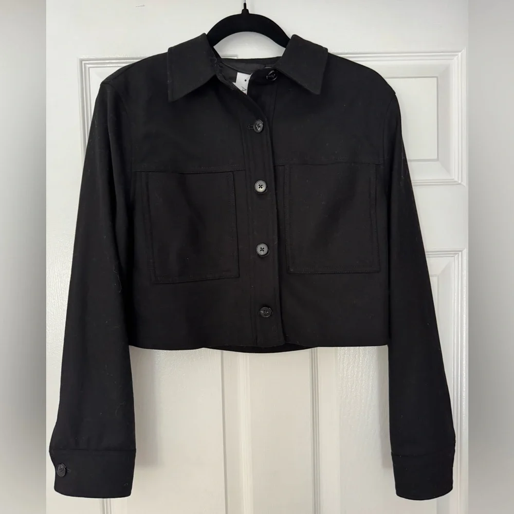 Aritzia- Wilfred little cropped jacket precision wool - Picture 2 of 3